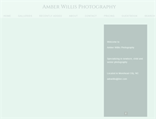 Tablet Screenshot of amberwillis.com